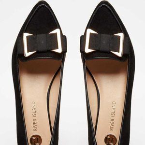 RIver Island Bow Loafers